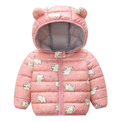 Winter Baby Toddler Animal Dinosaur Pattern Polka Dots Stars Print Coat