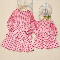 Family Matching Mom And Daughter Parent-Child Dresses