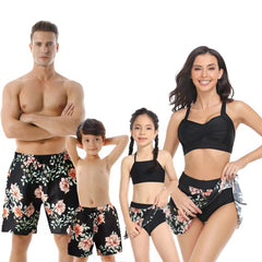 Family Matching Mother Daughter Look Same Swimsuits