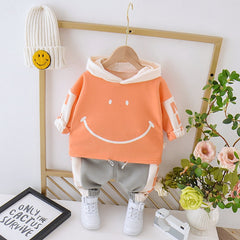 Toddler Boys Sets Plush Warm Tops+ Bottoms 2 Pcs
