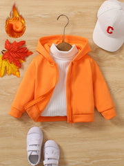 Baby Girl Boy Cozy Jacket Soft Warm Zip-Up Coat
