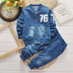 Baby Boys Set Infant Denim Casual Suit 2 Pcs